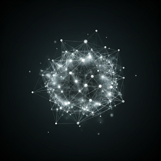 Dark sophisticated abstract network background